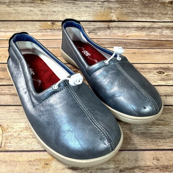 SAS Womens Metallic Blue Funk Active Slip On Comfort Shoes Size 9M - Picture 1 of 10